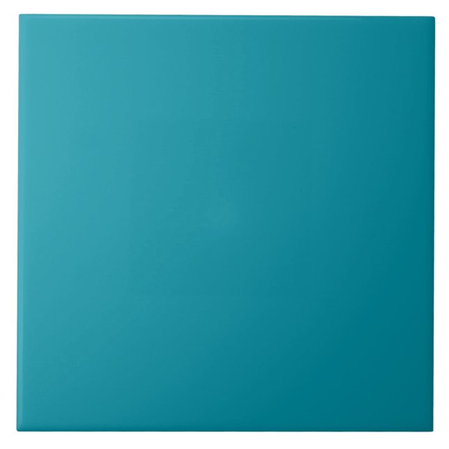 Hawaii Blue Personalized Aqua Teal Background Tile (Front)