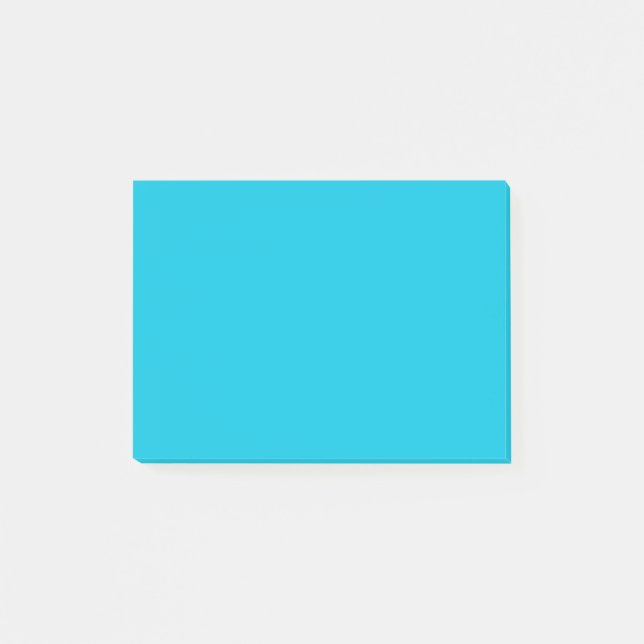 Hawaii Blue Solid Colour Post-it Notes (Front)
