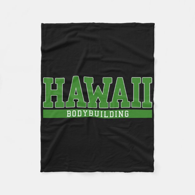 Hawaii Bodybuilding  Fleece Blanket (Front)