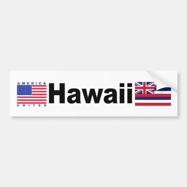 Hawaii Bumper Sticker (Front)