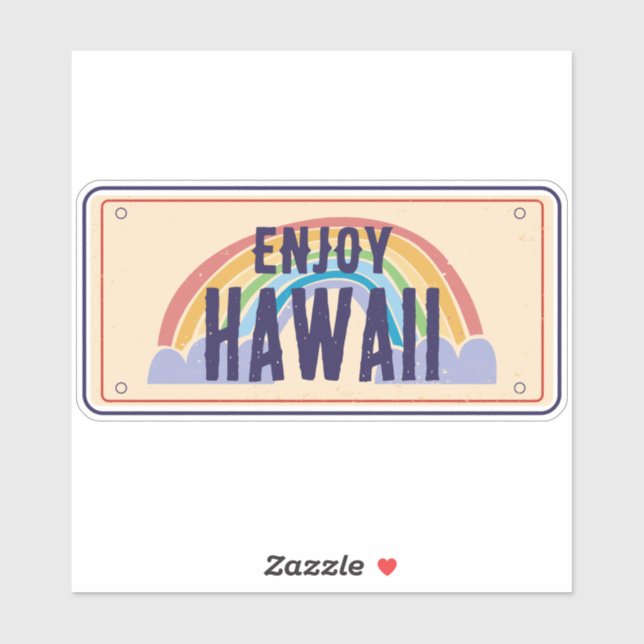 HAWAII CAR PLATE ENJOY HAWAII (Sheet)