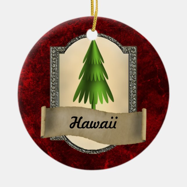Hawaii Christmas Ornament (Front)