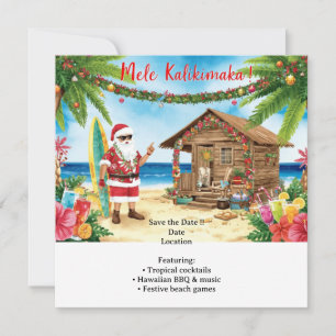 Hawaii christmas  party Hawaii “Mele Kalikimaka!”  Save The Date