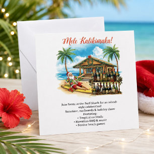 Hawaii christmas  party Hawaii “Mele Kalikimaka!”  Save The Date