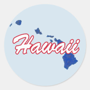 Hawaii Classic Round Sticker