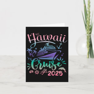Hawaii Cruise 2025 Family Group Friends Vacation M Card