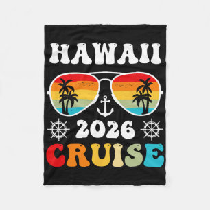 Hawaii Cruise 2026 Vacation Trip Matching Family G Fleece Blanket