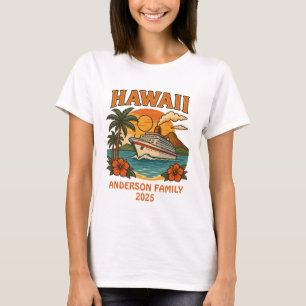 Hawaii Cruise Custom Name & Date T-Shirt