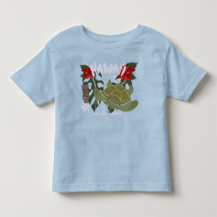Hawaii Cute Tropical Sea Turtle Toddler T-shirt