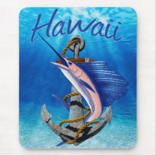 Hawaii Deep Sea Fishing Mouse Pad
