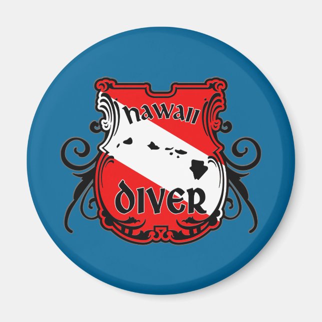 Hawaii Diver Magnet (Front)