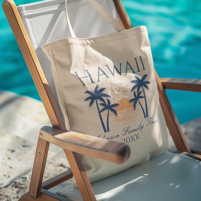 Hawaii Family Trip Tote Bag (Hawaii Family Trip Tote Bag)