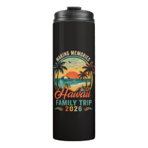 Hawaii Family Trip Tropical Sunset 2026 Thermal Tumbler