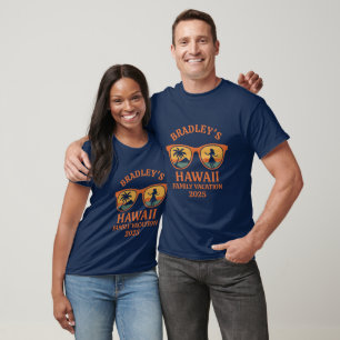Hawaii Family Vacation Personalized Name Year T-Shirt