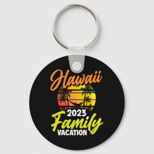 Hawaii Family Vacation Surfing Surfer Hawaii Keychain