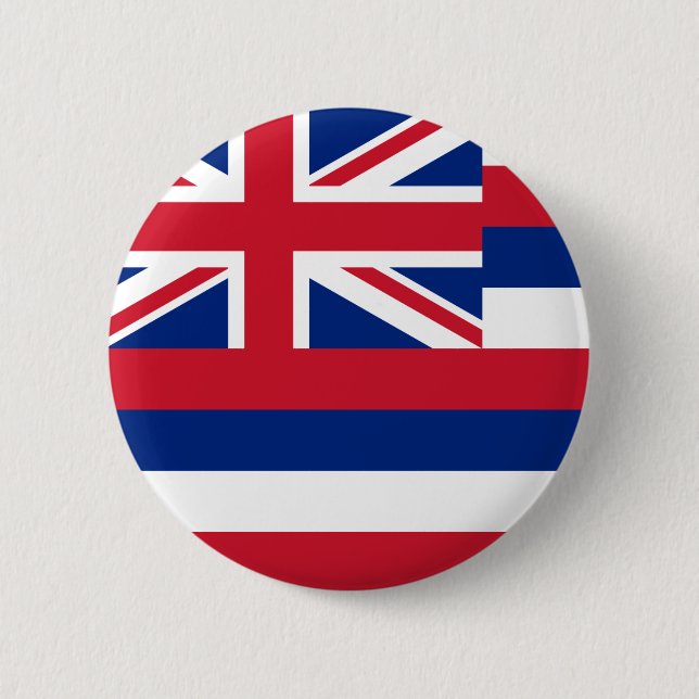 Hawaii Flag 2 Inch Round Button (Front)
