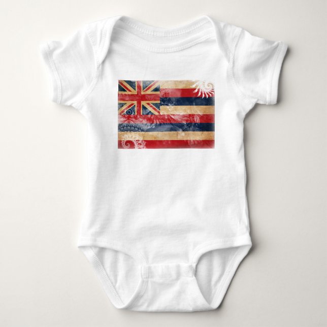 Hawaii Flag Baby Bodysuit (Front)