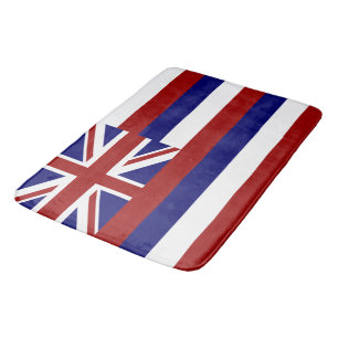 Hawaii flag bath mat