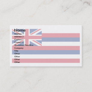 Hawaii Flag Business Card