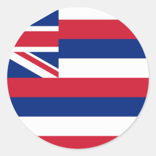 Hawaii Flag Classic Round Sticker