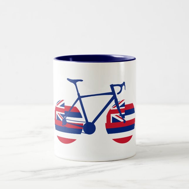 Hawaii Flag Cycling Two-Tone Coffee Mug (Center)