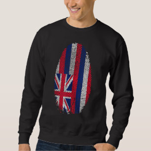 Hawaii Flag Fingerprint It Is In My Dna For Hawaii Sweatshirt
