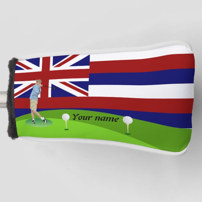 Hawaii flag golf head cover (Front)