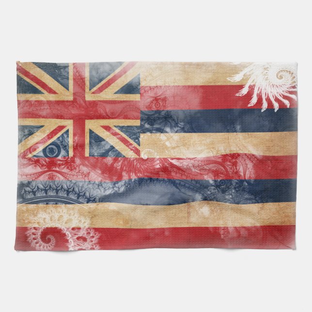 Hawaii Flag Kitchen Towel (Horizontal)