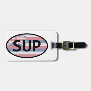 Hawaii Flag Standup Paddling Luggage Tag