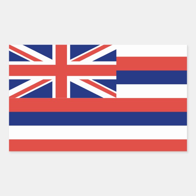 Hawaii Flag Sticker (Front)