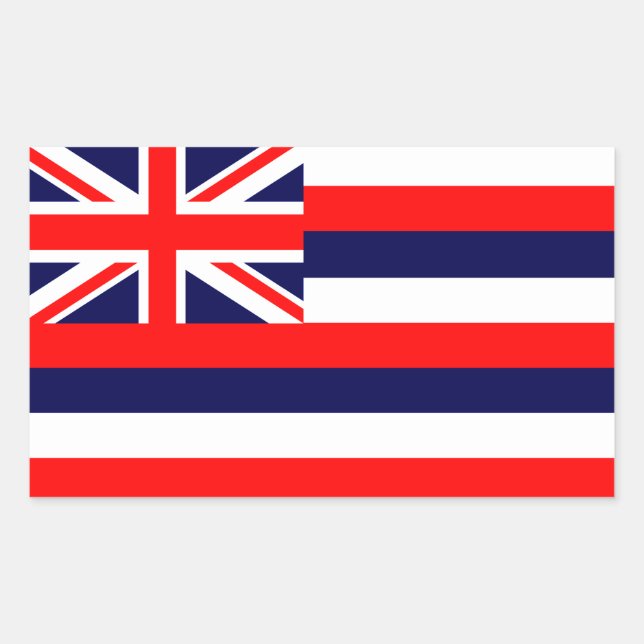 Hawaii Flag Sticker (Front)