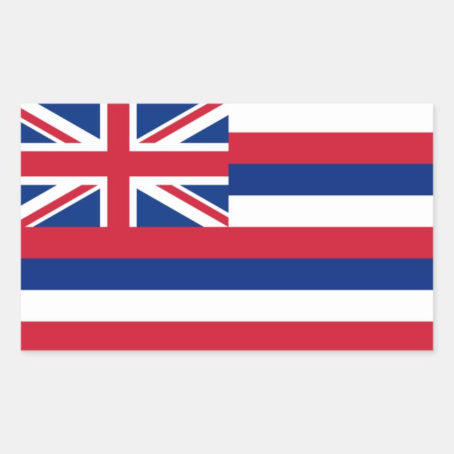Hawaii Flag Sticker (Front)