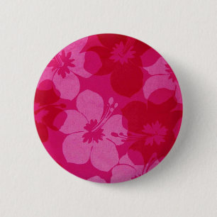 Hawaii flower 2 inch round button