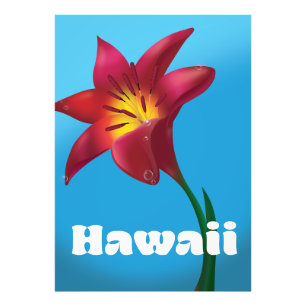 Hawaii Flower Travel print