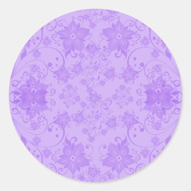 Hawaii flowers classic round sticker (Front)