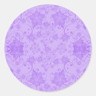 Hawaii flowers classic round sticker