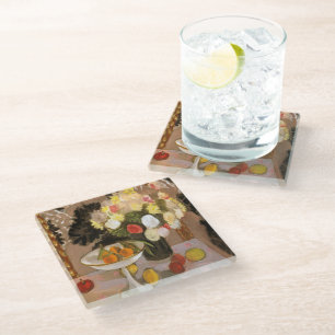 Hawaii Flowers  Glass Coaster