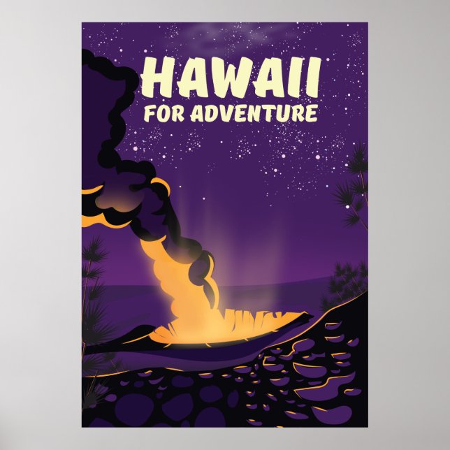 Hawaii For Adventure Poster (Front)