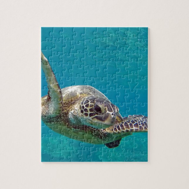 Hawaii Green Sea Turtle - Honu Jigsaw Puzzle (Vertical)