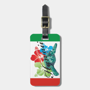 Hawaii Green Sea Turtle Luggage Tag