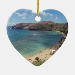 Hawaii Hanauma Bay Oahu Ceramic Ornament