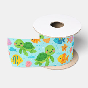 Hawaii happy honu satin ribbon