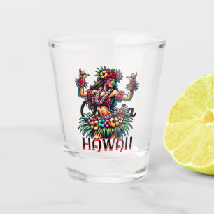 Hawaii   Hawaiian Hula Dancer  Shot Glass