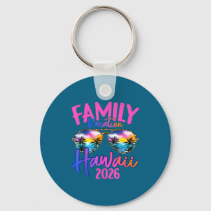 Hawaii Hawaiian Vacation 2026 Souvenir Matching Fa Keychain