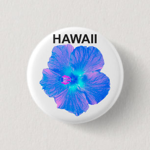 Hawaii Hibiscus 1 Inch Round Button