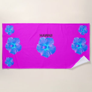 Hawaii Hibiscus Beach Towel