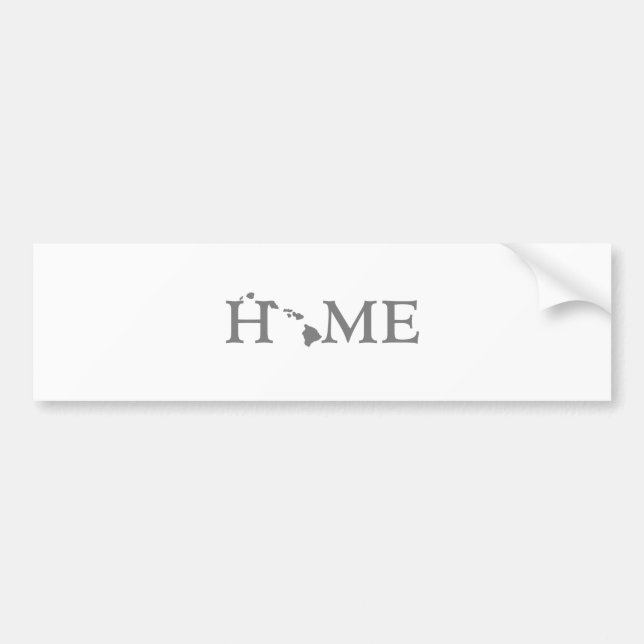 Hawaii HOME state Bumper Sticker (Front)