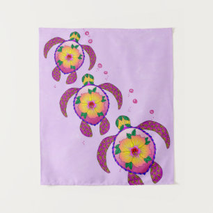 Hawaii Honu Sea Turtles Tapestry