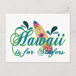 Hawaii is for Surfers Postcard