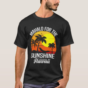 Hawaii island of sun beach waves and palm trees 6 T-Shirt
